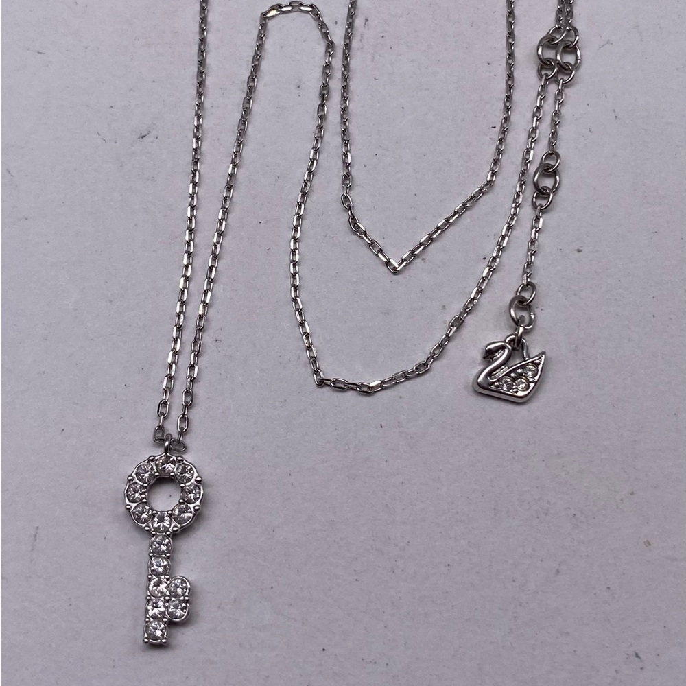 Swarovski Crystal Key Pendant Necklace